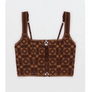 Aerie Show Me Lace Bra Tank Top